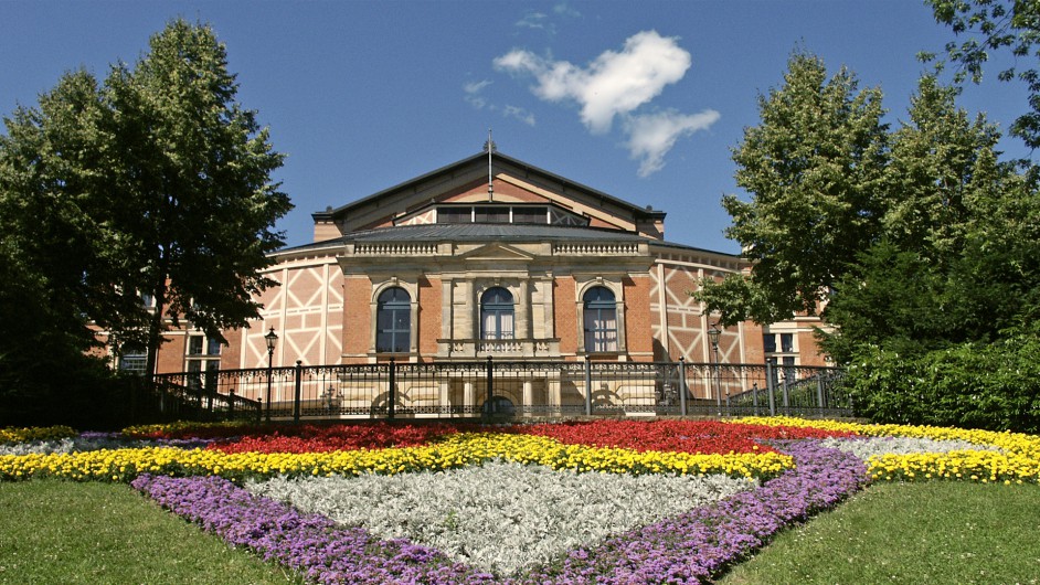 Bayreuth Blick auf das Festspielhaus Bayreuth