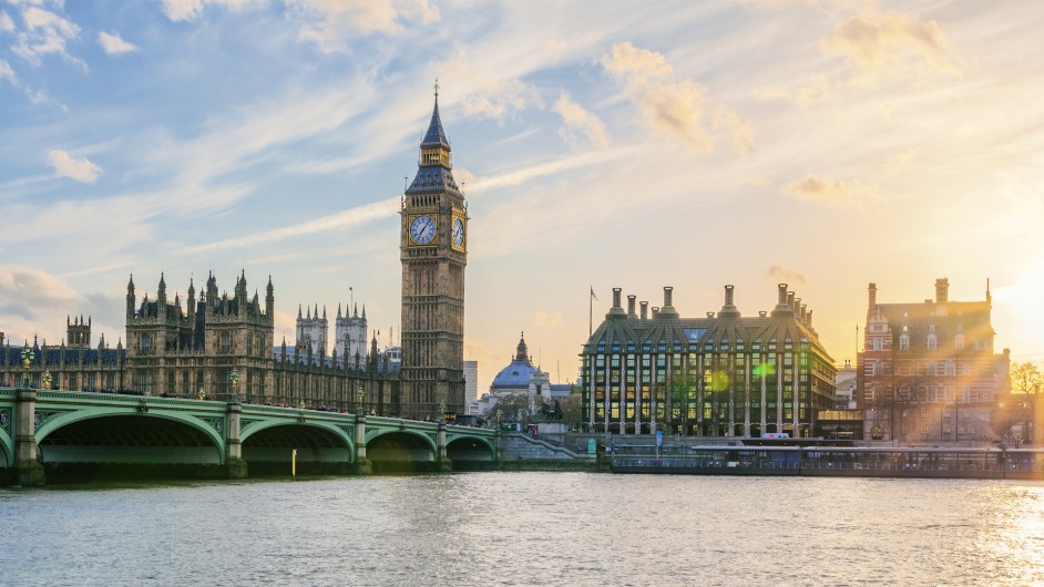 London Stadtansicht mit Big Ben und Themse