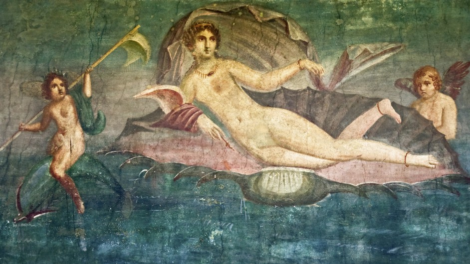 Neapel Fresko in Pompeji
