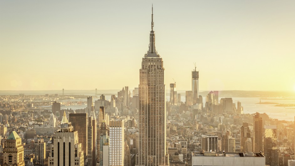New York Skyline von Manhattan, New York