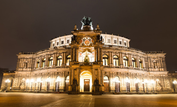 Teaser Panorama, Dresden, Semperoper: 