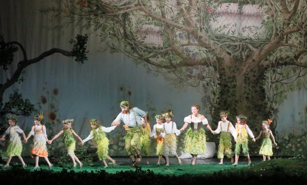 Teaser Panorama, München Bayerische Staatsoper, Szene aus "Die Zauberflöte": 