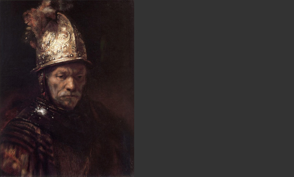 01 Leipzig, Museum der bildenden Künste, Ausstellung "Impuls Rembrandt", Der Mann mit dem Goldhelm: 