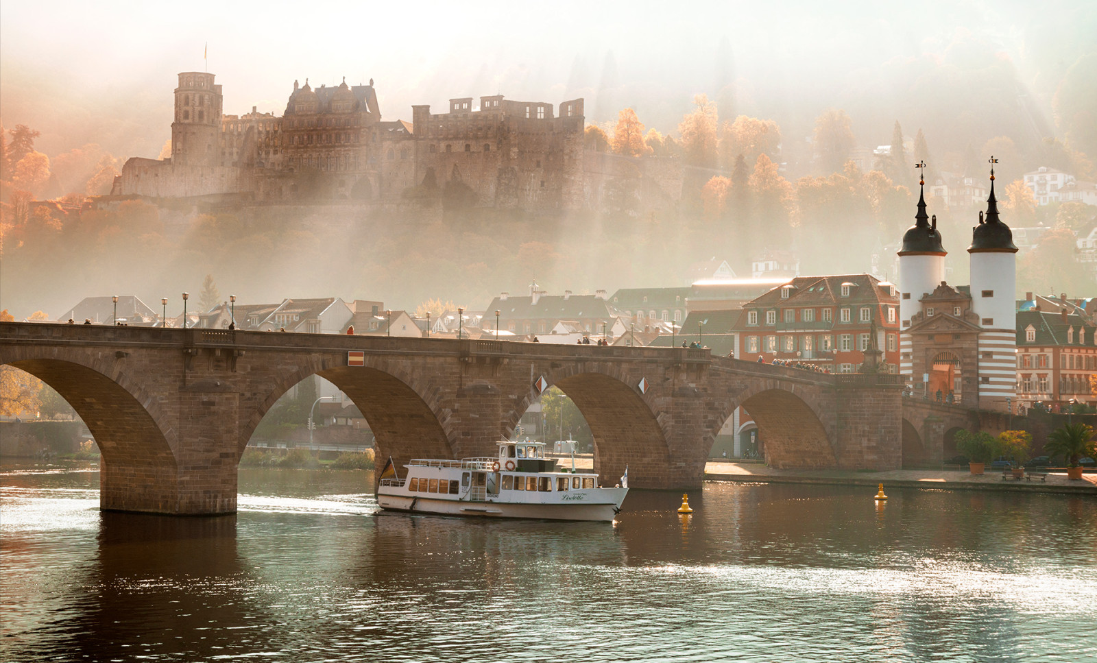 Teaser Panorama Heidelberg, Alte Brücke, Schloss: 